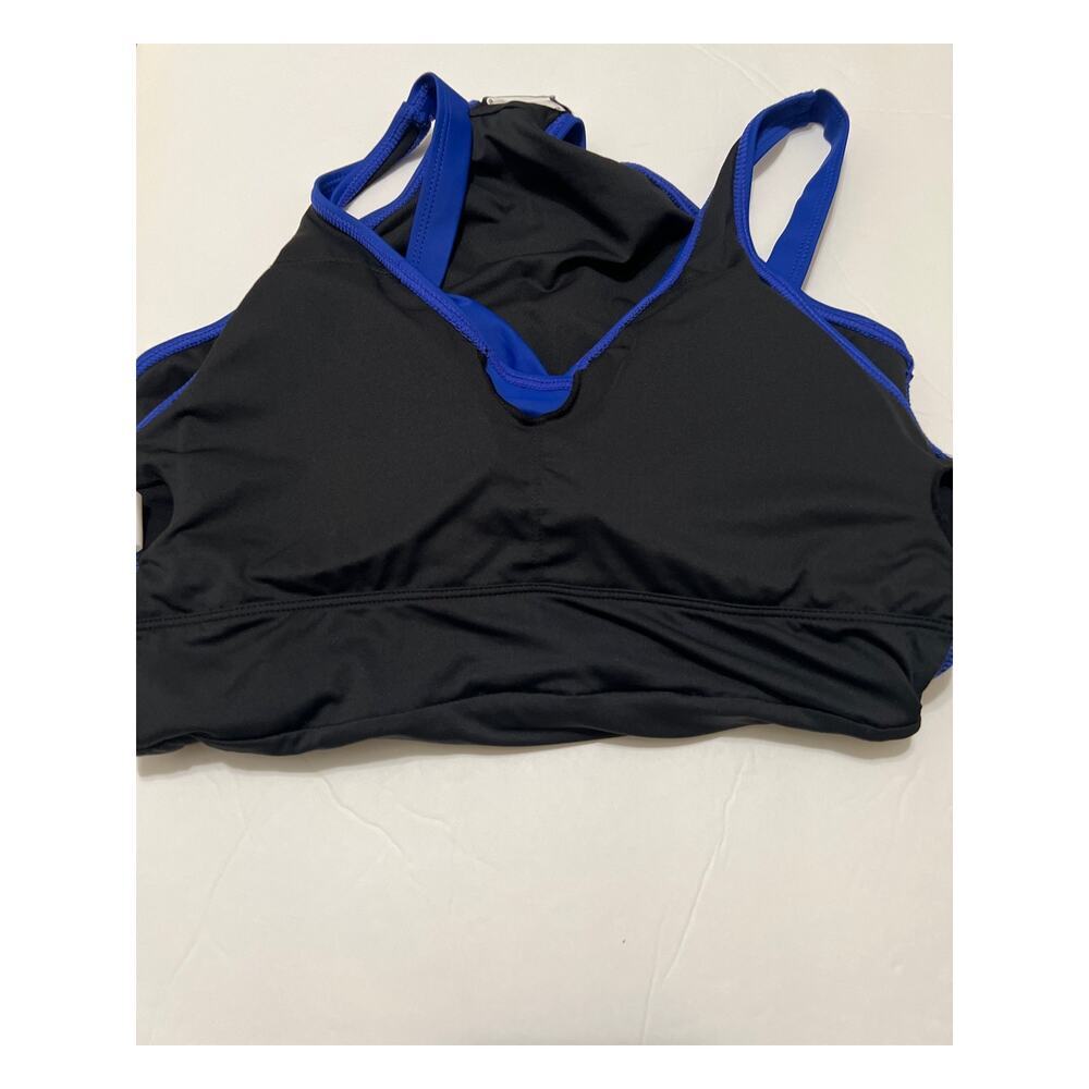 Blue One-Piece Tummy Control V Neck Ruched Padded Bathing Swimsuit NWT Size S - Picture 7 of 9
